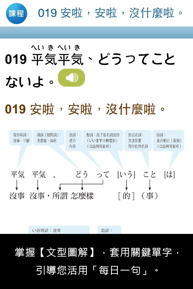 檸檬樹-標準日本語【每日一句】生活實用篇 screenshot 3