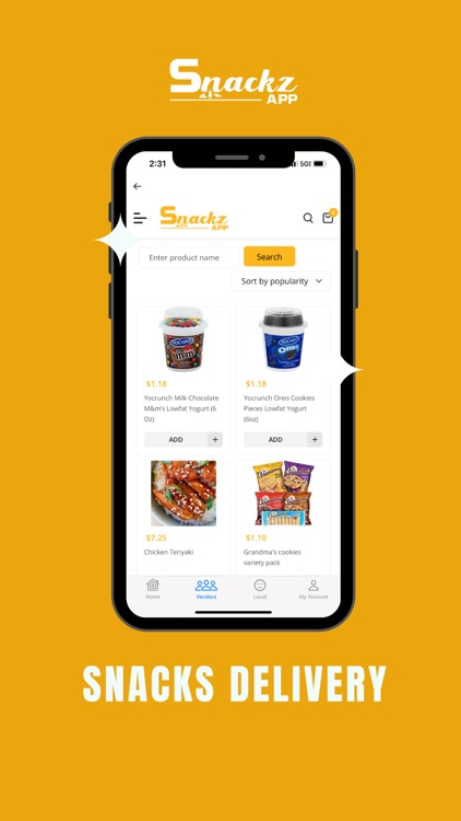 Snackz App - Snacks Delivery screenshot-0