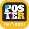 The templates, layers, fonts and backgrounds provided on this poster maker app will let you create posters like a professional designer