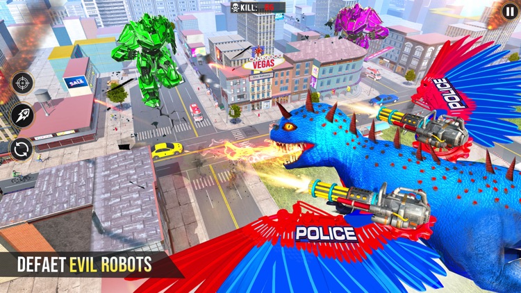 Dino Robot Car Games