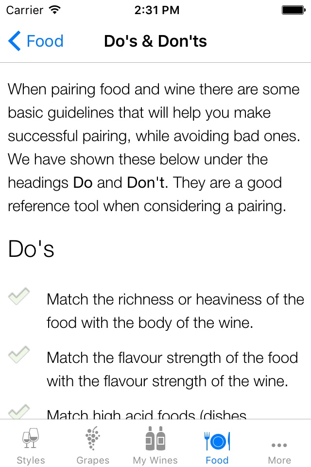 Pocket Wine Pairing: Sommelier screenshot 2