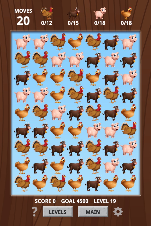 Farm Animal Match 3 Game screenshot 2