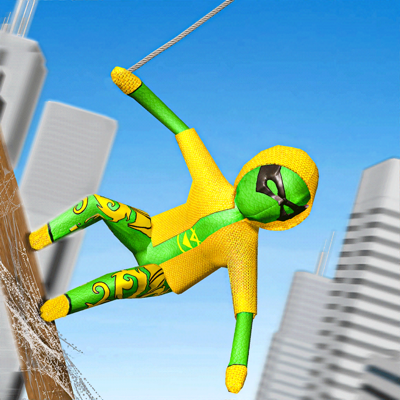 Volare Ragno stickman Corda 3D
