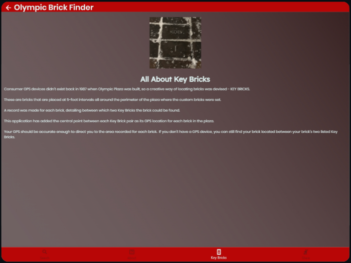 Olympic Brick Finder