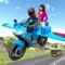 Icon Flying Motorbike: Bike Game