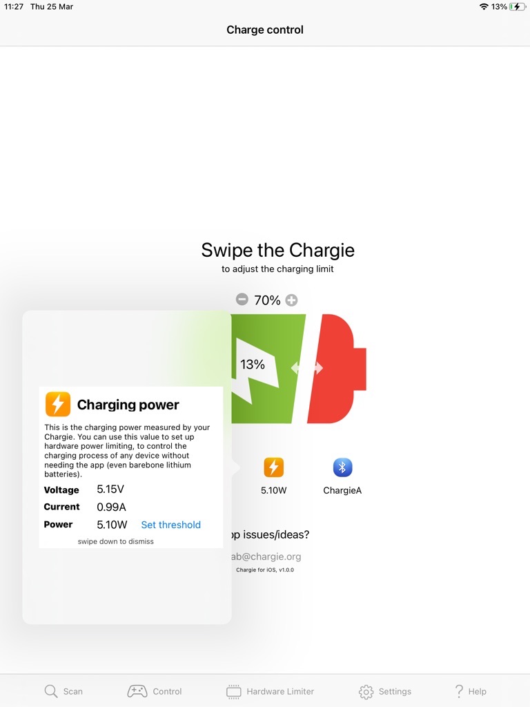 Chargie - phone charge limiter screenshot 3