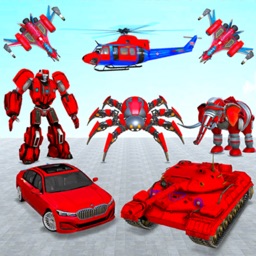 Flying Spider Robot Car Games