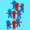 Catch stickmen, earn money, use increments, collect more stickmen and earn more