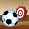 The aim of this game is to shoot the ball and hit the moving target