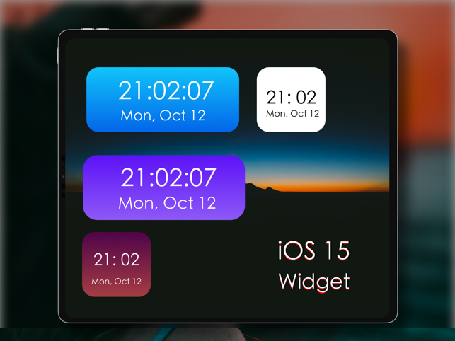 ‎Big Clock - Clock Time Widgets Screenshot
