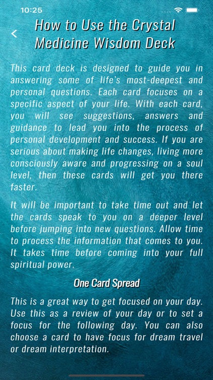 Crystal Medicine Wisdom Oracle screenshot-5