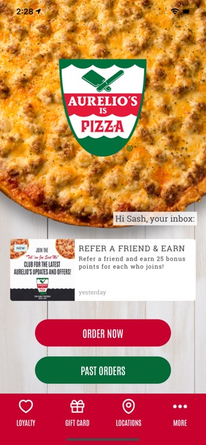 New Aurelio's Pizza on the App Store