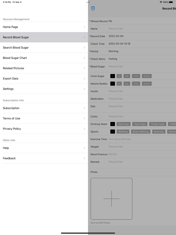 Blood Sugar - Diabetes Tracker screenshot 2