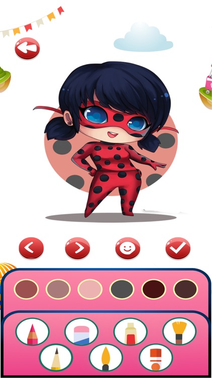 LadyBug Coloring Path Run Game