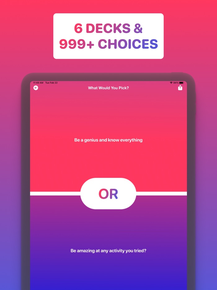 Would You Rather Games
