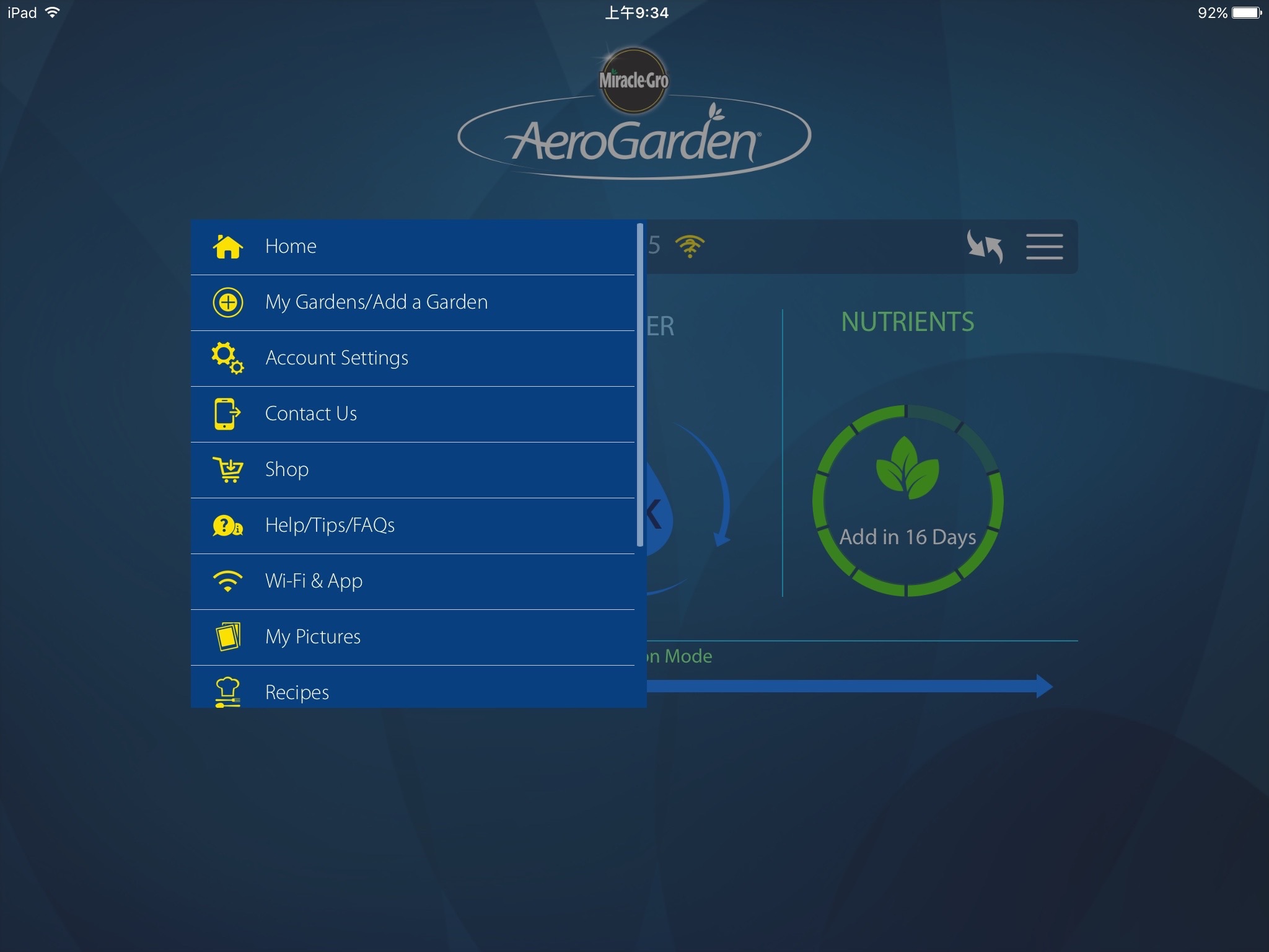 AeroGarden Wi-Fi screenshot 2