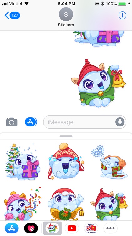 Christmas Snow - Xmas Sticker