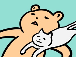 Send message with "Kuma (Cute bear) & Neko (Cute Cat)" Stickers