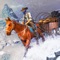 Do you like to ride horse, if yes then this is a good and new game for you Superheroes Snow Buggy Horse transport