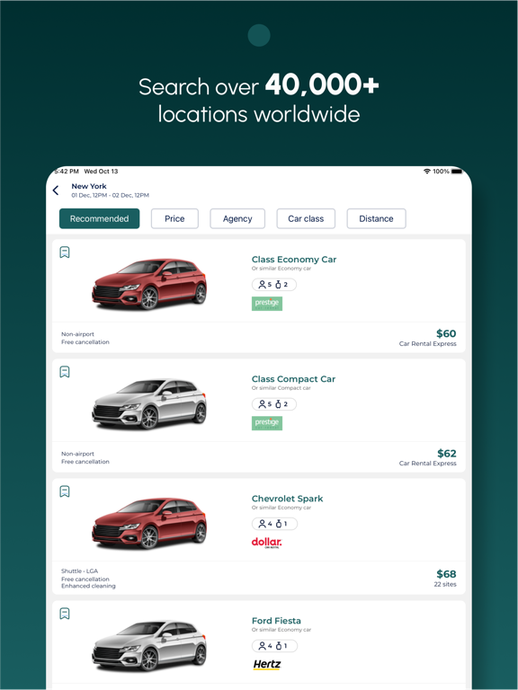 Rental cars app screenshot 4