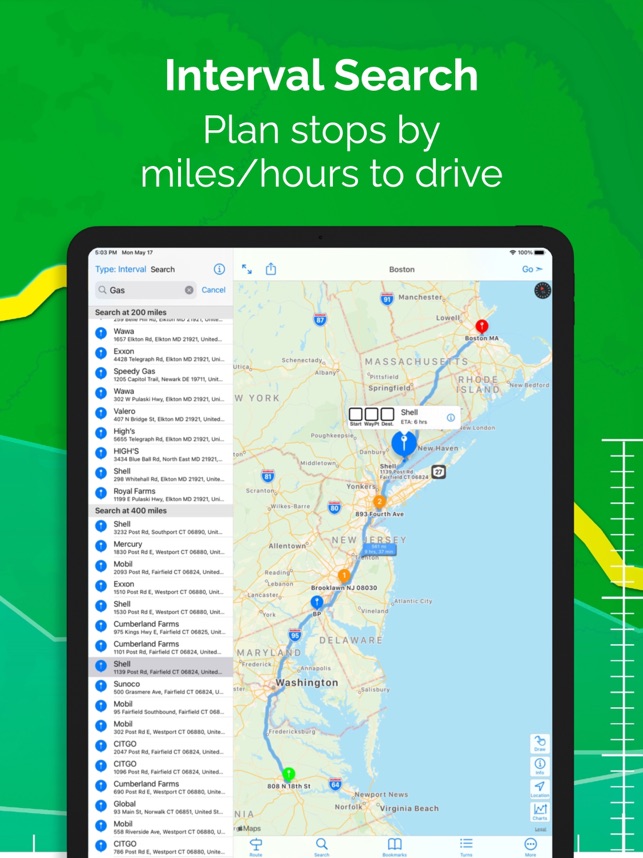 Plan A Drive With Stops Inroute - Intelligent Routing On The App Store