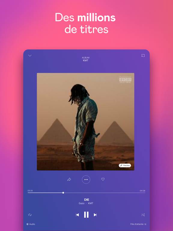 Deezer: Musique & Podcast iPad captures décran