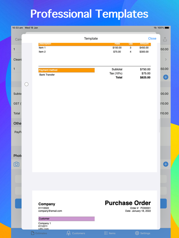 Purchase Orders Maker screenshot 2