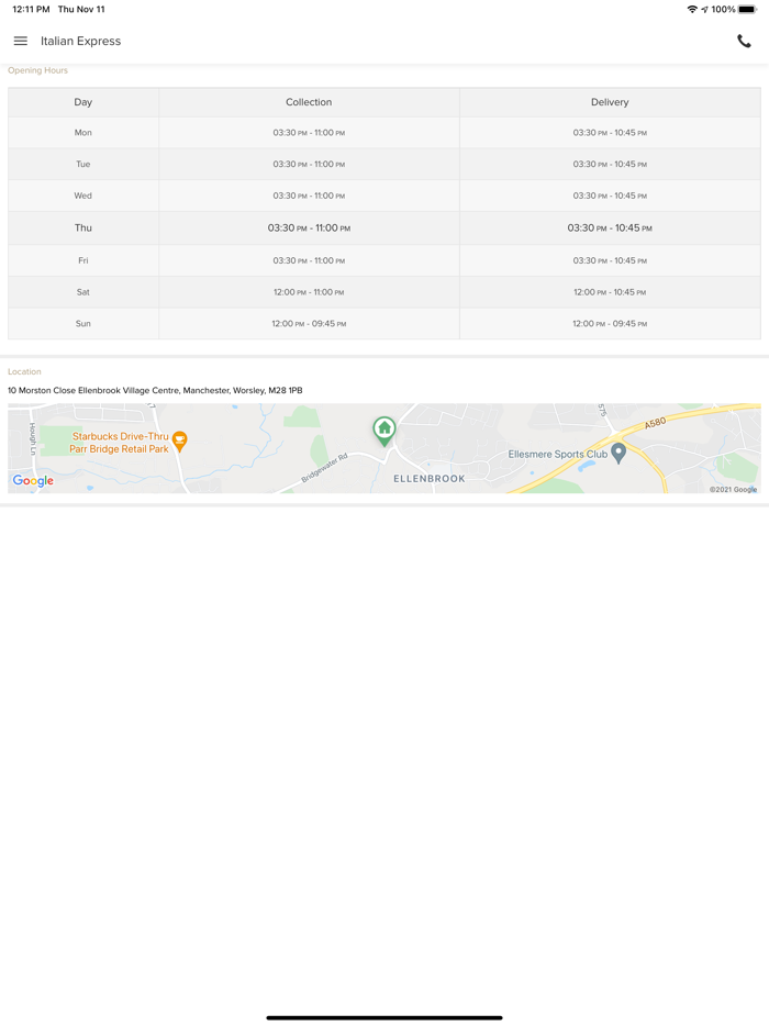 Italian Express Worsley