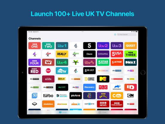 TV Launcher - Live UK Channels ipad ekran görüntüleri