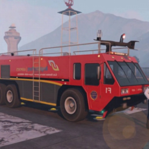 Airport Fire Truck Simulation Icon