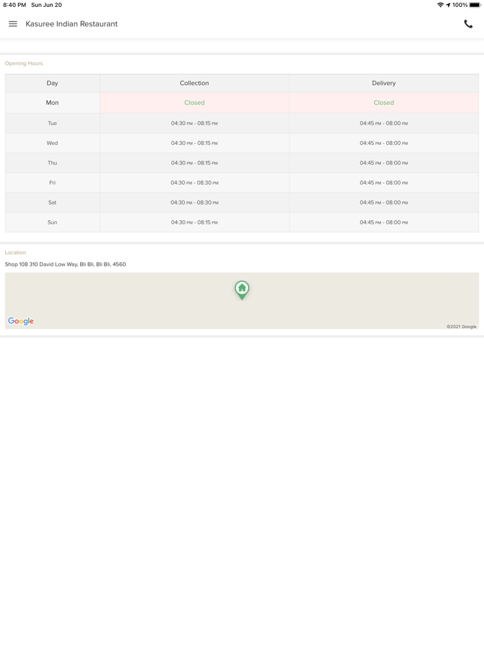 Kasuree Indian Restaurant.