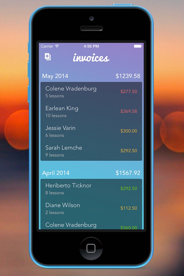 Lessons Invoicing for Coaches screenshot 2