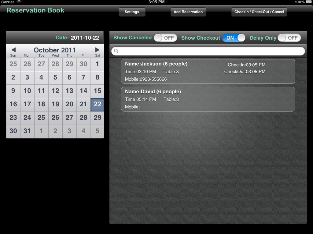 Reservation Book Pro screenshot 3
