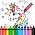 Rainbow Unicorn Coloring Book