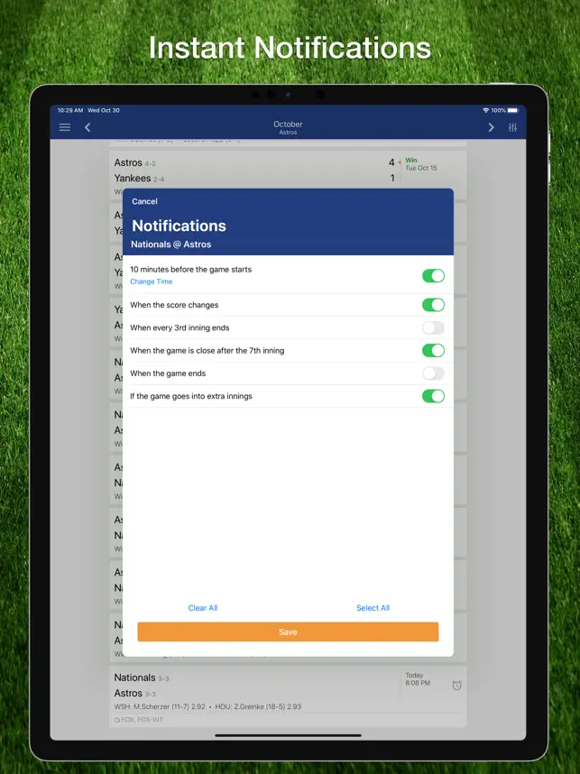 Screenshot 4 Scores App: for MLB Béisbol iphone