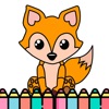 Icon Animal Coloring Book Page Game