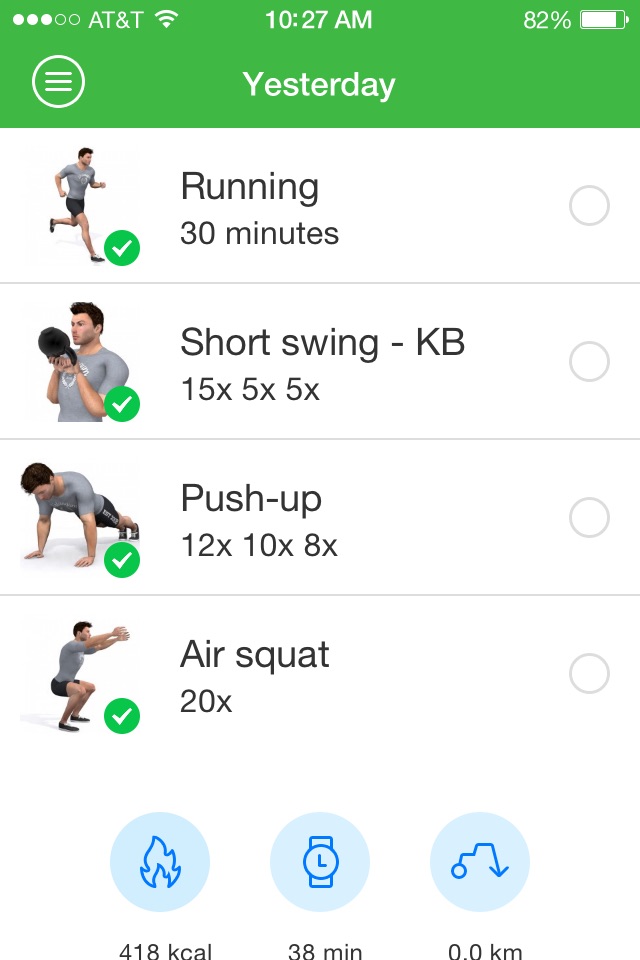 Duofit fitness and nutrition screenshot 2