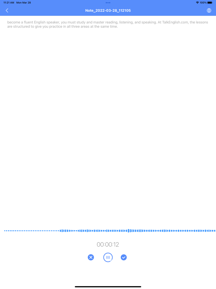Voice Recorder-speech to text