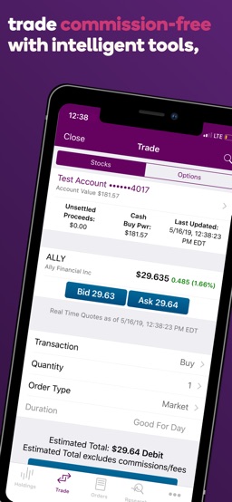 Ally: Banking & Investing app screenshot