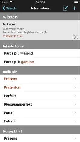 Game screenshot German Verbs & Conjugation apk