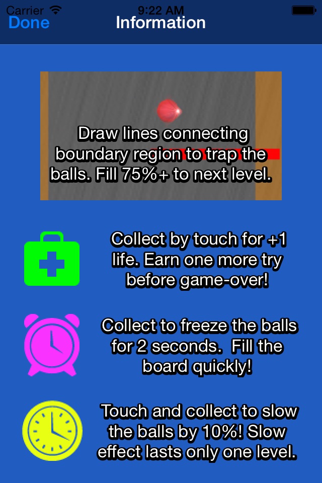 Super Jezzball Touch screenshot 2