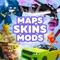Maps Skins Mods for Minecraft is a comprehensive application filled with themed mods, maps, skins, and a server list for intense interactive duels and long virtual journeys