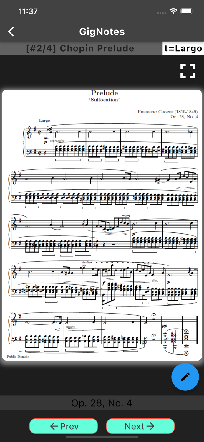 GigNotes Band Setlist Manager