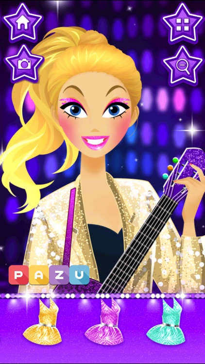 Makeup girls star dress up screenshot-0
