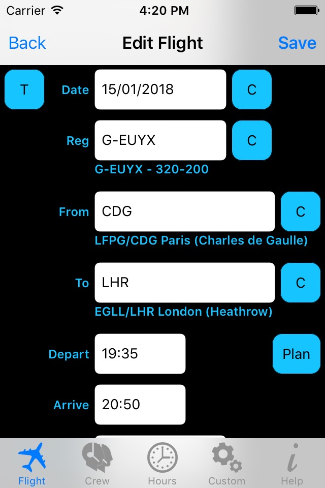 PilotLog screenshot 3