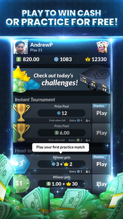 Play 21 - Real Money Card Game screenshot-4