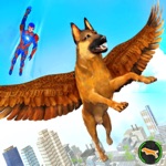 Flying Super Hero Dog Rescue