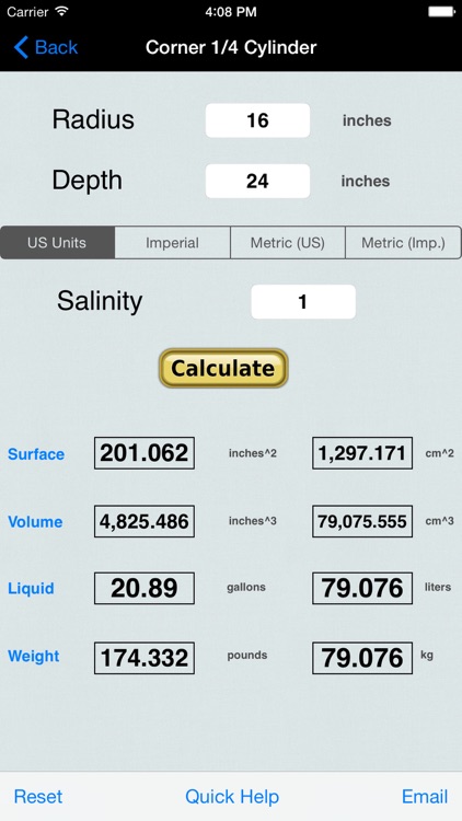Aquarium Size,Area Calculator screenshot-3