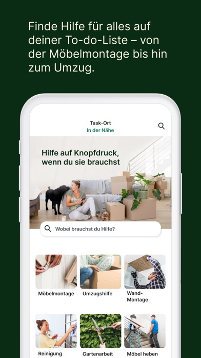 Taskrabbit - Hilfe für zuhause app screenshot 2 by TaskRabbit - appdatabase.net