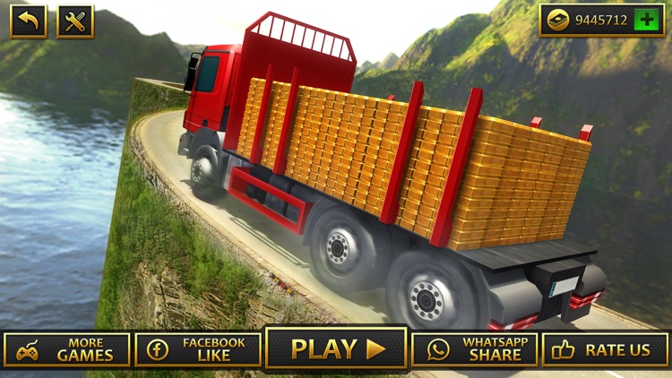 Gold Transporter Truck Drive